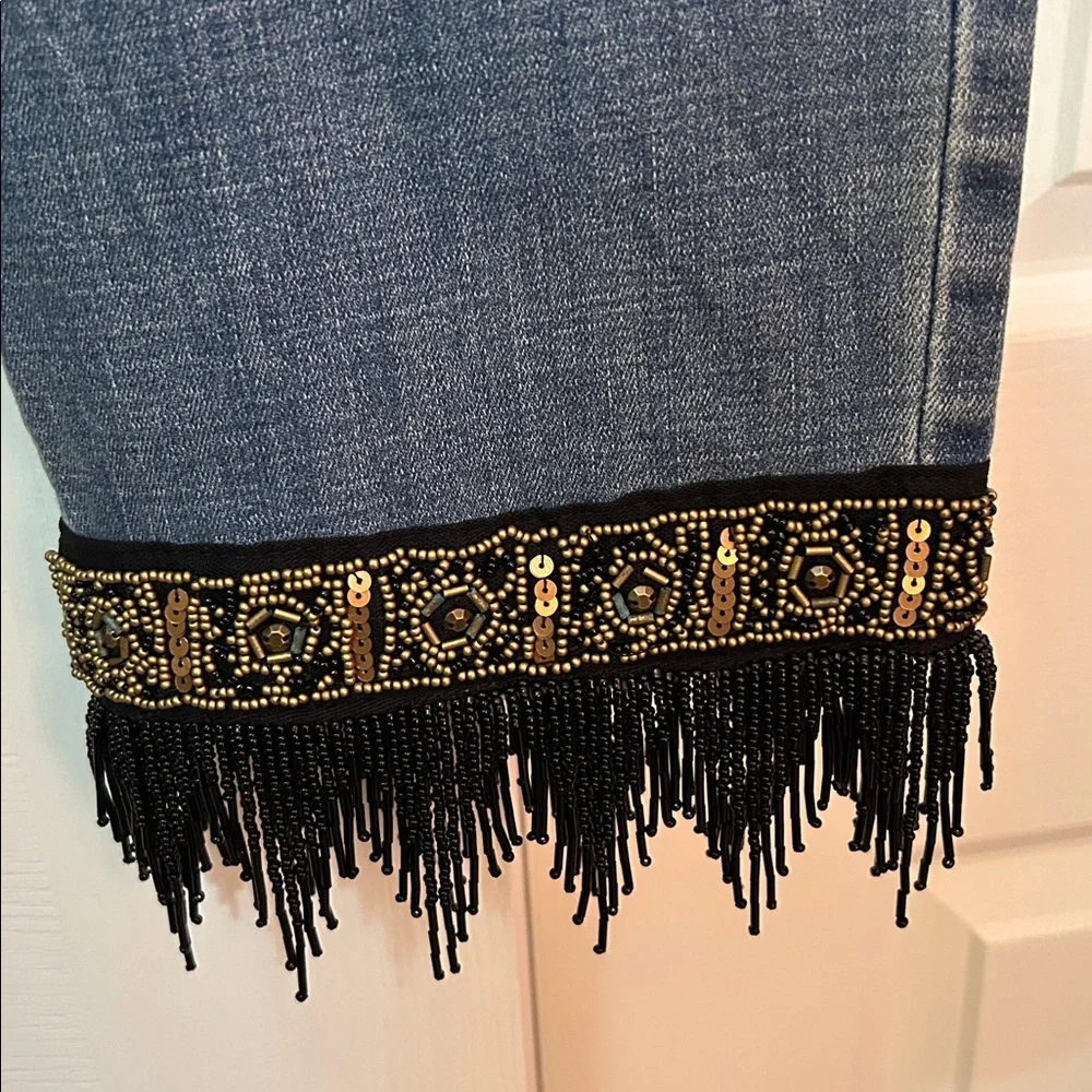 NWT Chico’s size 12 US/ 2T decorative hem jeans 26 in inseam. - Picture 3 of 7